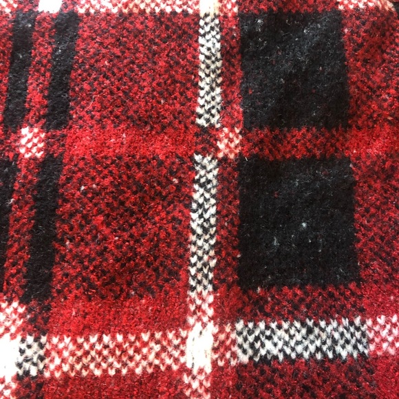 Joseph A. Red Plaid Open Front Cardigan Sweater - Picture 12 of 15